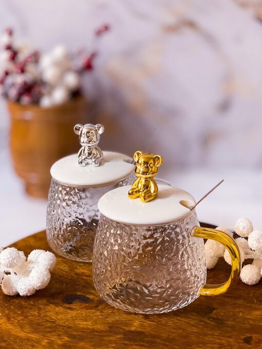 ماگ پیرکس با درب خرسی