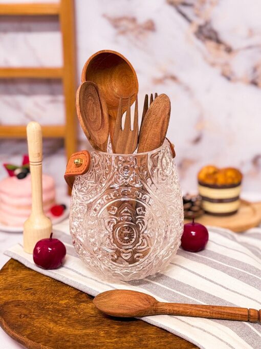 گلدون یا جاقاشقی دسته چرمی