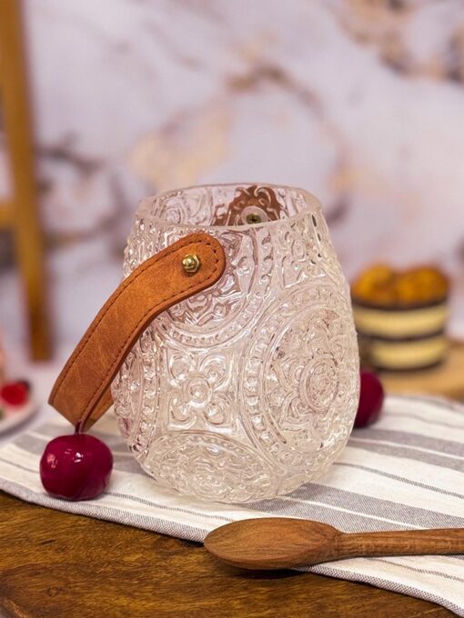 گلدون یا جاقاشقی دسته چرمی