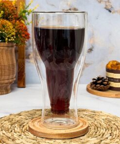 ماگ پیرکس دوجداره طرح بطری
