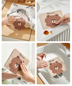 دستمال آشپزخانه تدی (LINE FRIENDS) کدC111207