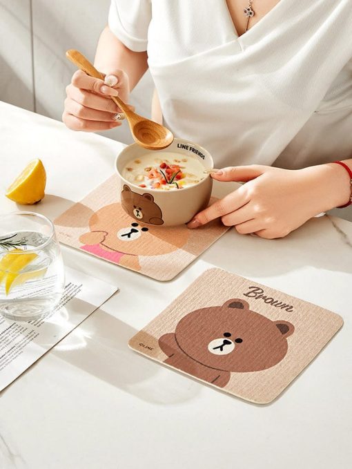 دستمال آشپزخانه تدی (LINE FRIENDS) کدC111207