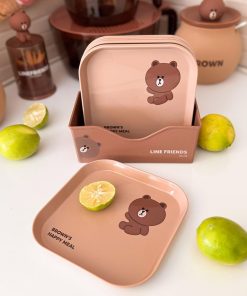 ست بشقاب 8 عددی تدی (LINE FRIENDS) کدC111236