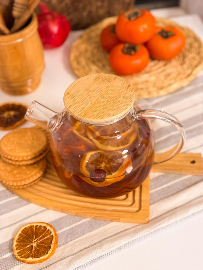 قوری پیرکس درب بامبو 1000 میل کد محصول c111274