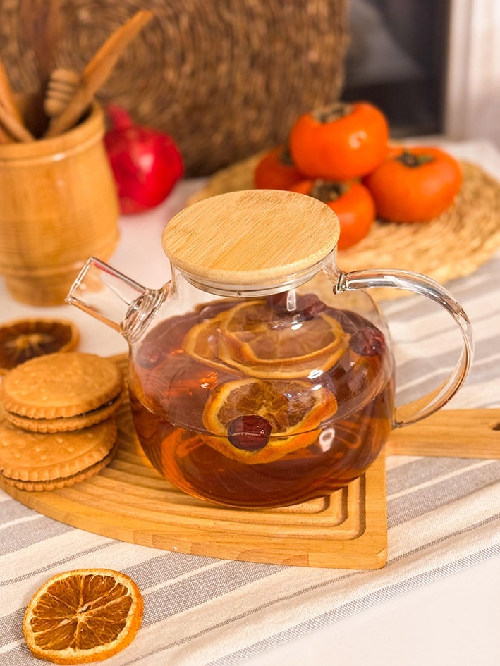 قوری پیرکس درب بامبو 1000 میل کد محصول c111274