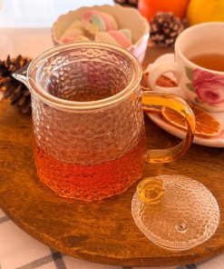 قوری پیرکس دسته رنگی 450 میل کد محصول :c111292