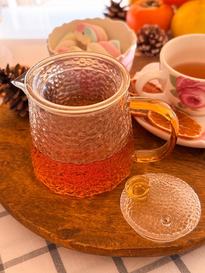 قوری پیرکس دسته رنگی 450 میل کد محصول :c111292