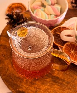 قوری پیرکس دسته رنگی 450 میل کد محصول :c111292