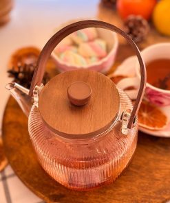 قوری پیرکس دسته چوبی 1000 میل کد محصول :c111300