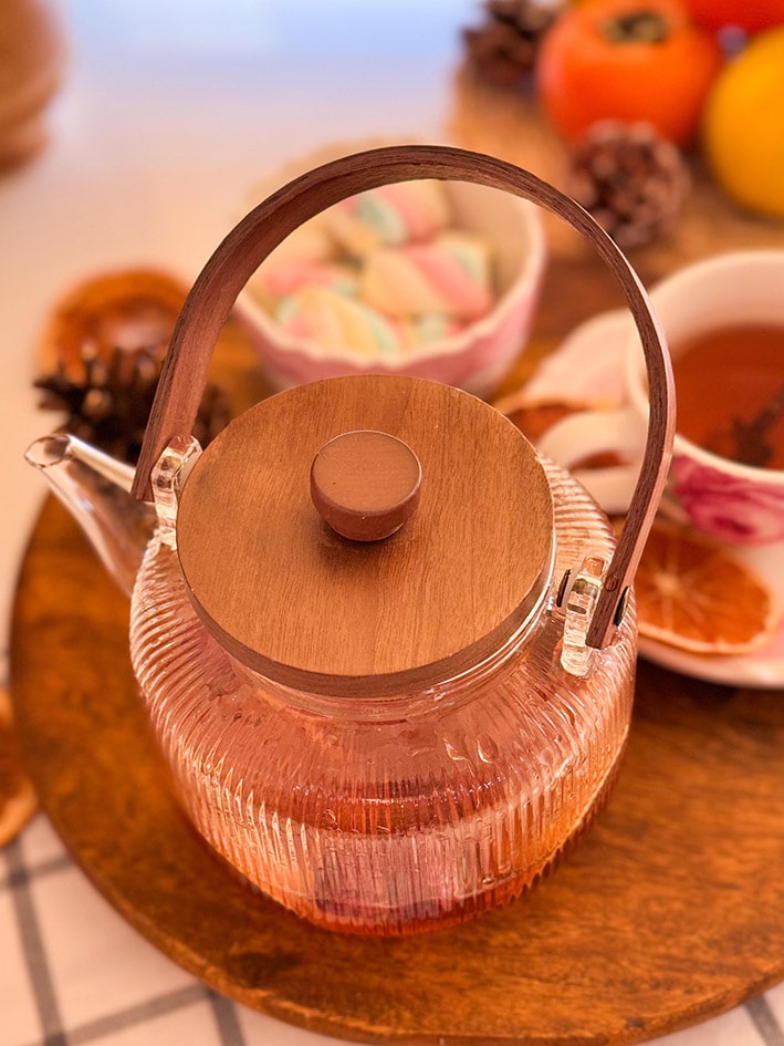 قوری پیرکس دسته چوبی 1000 میل کد محصول :c111300