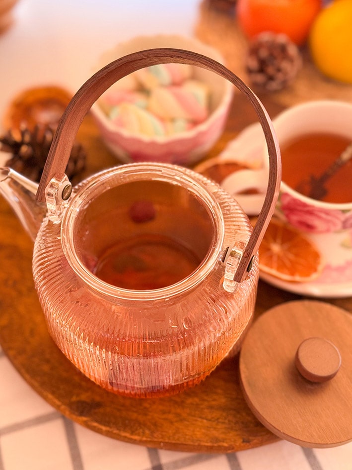 قوری پیرکس دسته چوبی 1000 میل کد محصول :c111300