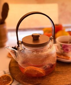 قوری پیرکس دسته چوبی 1000 میل کد محصول :c111300