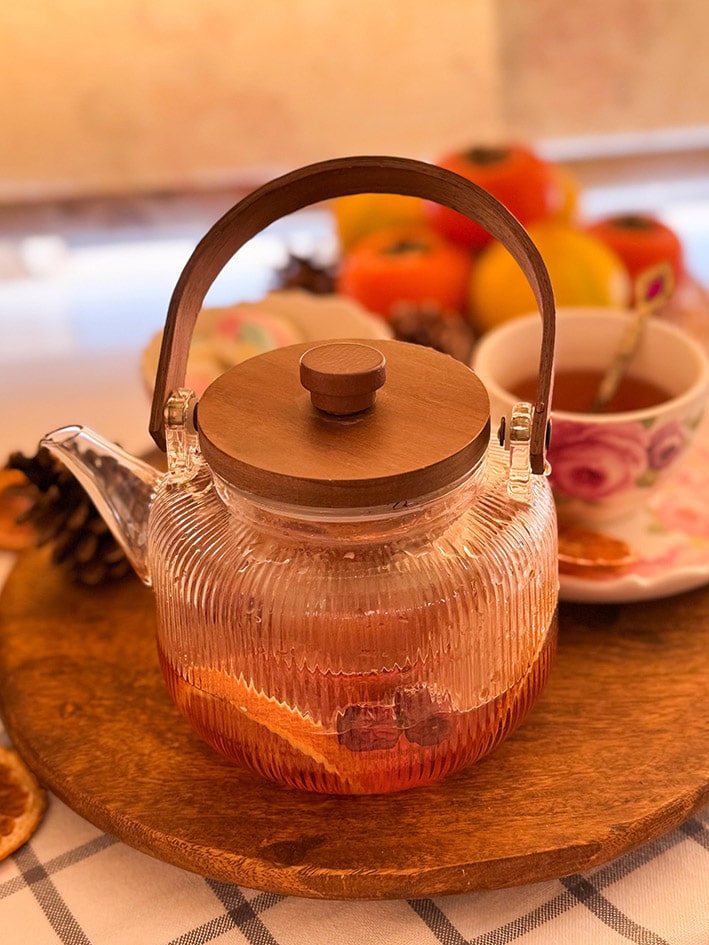 قوری پیرکس دسته چوبی 1000 میل کد محصول :c111300