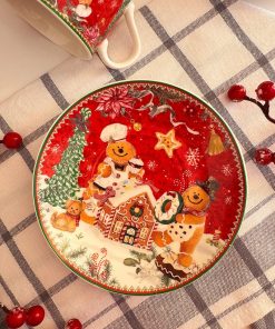 فنجون و نعلبکی کوکی کریسمسی به همراه قاشق کد C111323