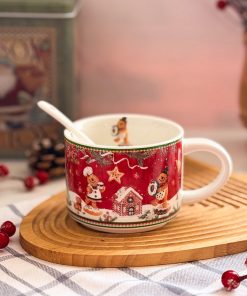 فنجون کوکی کریسمسی به همراه قاشق کد C111330