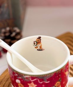 فنجون کوکی کریسمسی به همراه قاشق کد C111330