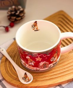 فنجون کوکی کریسمسی به همراه قاشق کد C111330