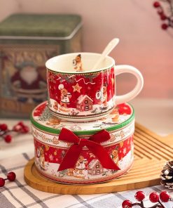 فنجون کوکی کریسمسی به همراه قاشق کد C111330