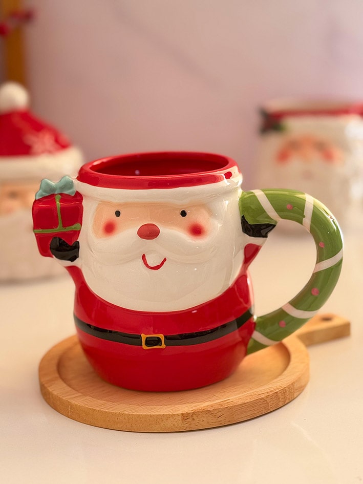 ماگ سرامیکی بابانوئل کادو به دست کدd11950