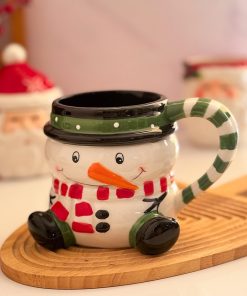 ماگ سرامیکی آدم برفی بانمک کد d11954