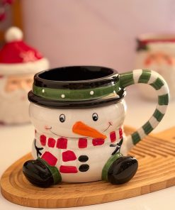 ماگ سرامیکی آدم برفی بانمک کد d11954