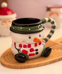 ماگ سرامیکی آدم برفی بانمک کد d11954