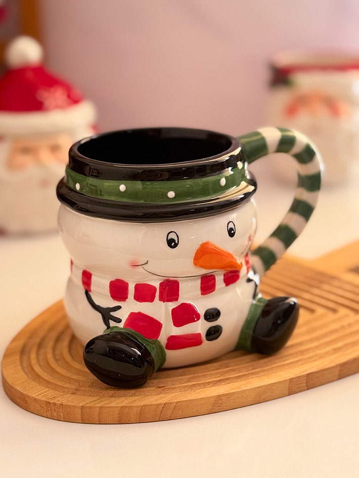 ماگ سرامیکی آدم برفی بانمک کد d11954