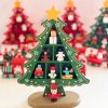 دکوری درخت کریسمس چوبی کد e11125