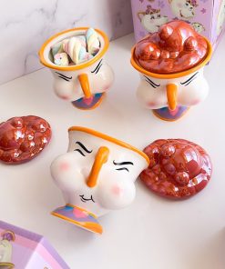 ماگ طرح برجسته لپ دار دیو و دلبر کد m1111136