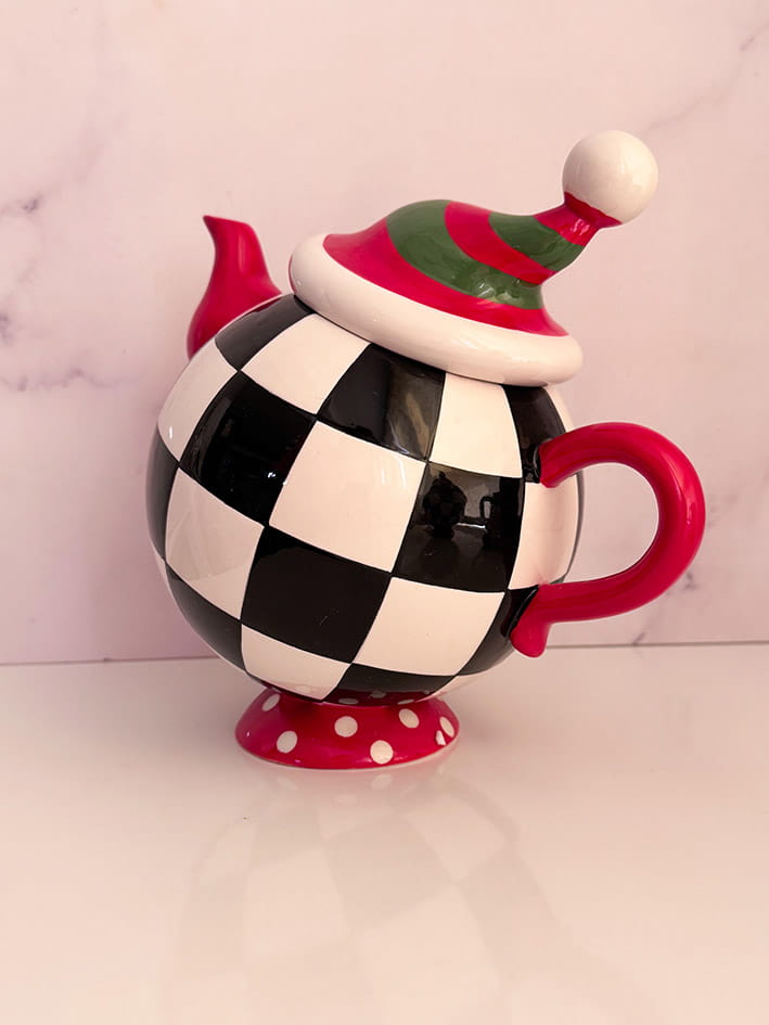 قوری فانتزی طرح شطرنجی کد G111150