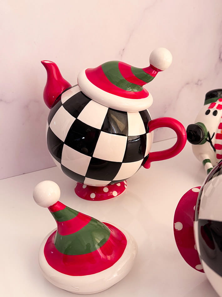 قوری فانتزی طرح شطرنجی کد G111150