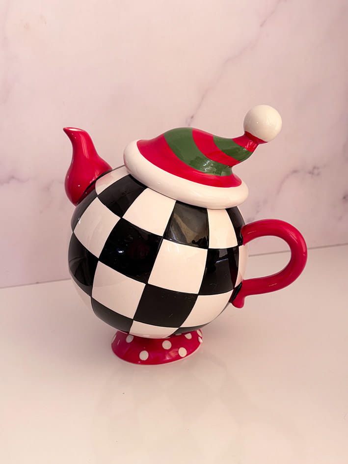 قوری فانتزی طرح شطرنجی کد G111150