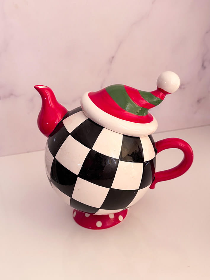 قوری فانتزی طرح شطرنجی کد G111150